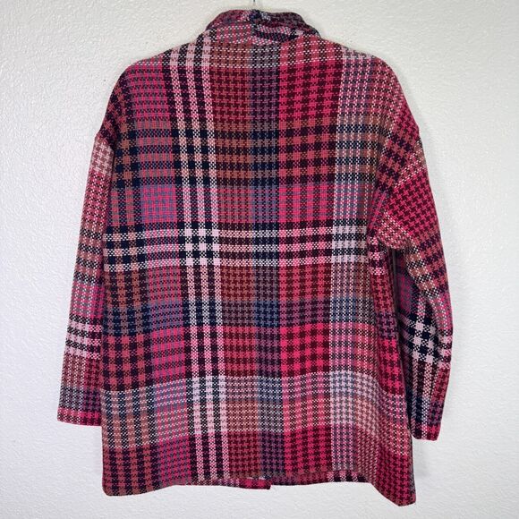 Rachel Zoe Blazer Jacket Womens Small Plaid Oversize Long Fall Autumn Academia - Picture 5 of 9